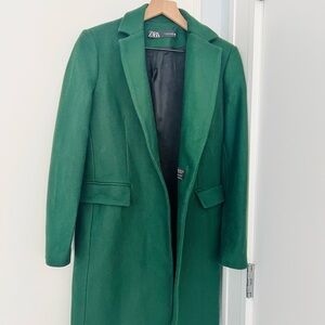 Green Zara Women's Coat